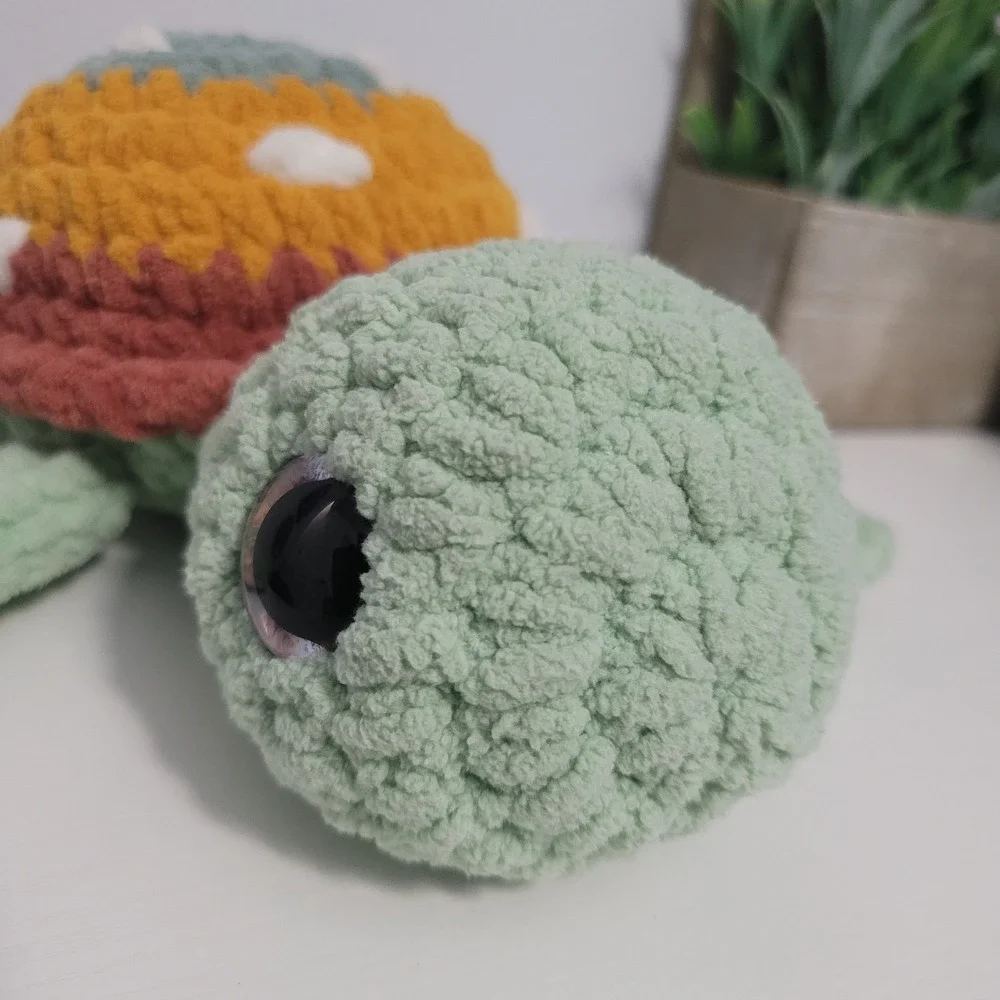 Handmade crochet sea
